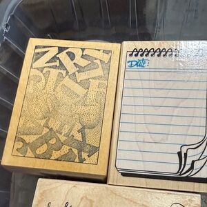 Stampin' Up! Artistic and Notepad Stamps - A wide variety of stamps.